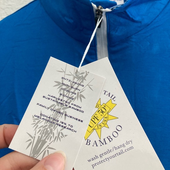 Men’s Blue SPF Zip-Up - Picture 3 of 6